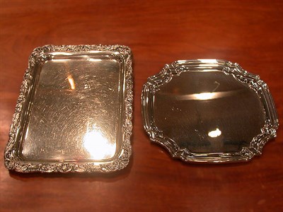 Lot 307 - Miscellaneous Group of Silver Plated Trays and...
