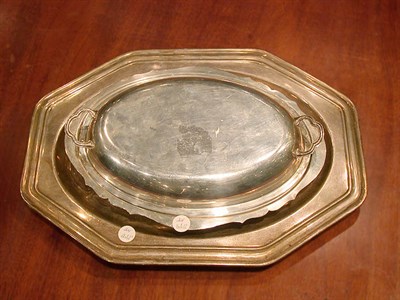Lot 321 - Sterling Silver Covered Serving Dish; Together...