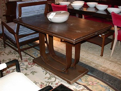 Lot 163 - Art Deco Mahogany Pedestal Table