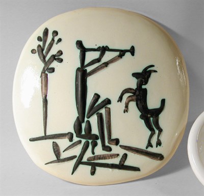 Lot 357 - Pablo Picasso FLUTE PLAYER AND GOAT (A. R....