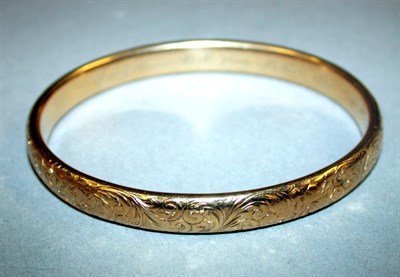 Lot 68 - Gold Bangle Bracelet 14 kt. yellow gold, the...