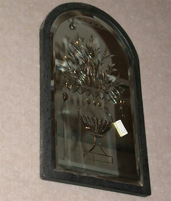Lot 399 - Pair of Etched Glass Mirrors