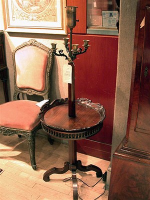 Lot 272 - Empire Style Mahogany Floor Lamp
