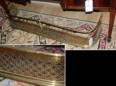 Lot 126 - Pierced Brass Fire Fender