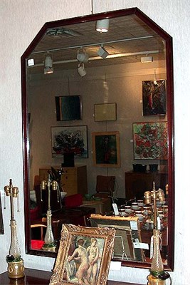 Lot 187 - Art Deco Mahogany Mirror