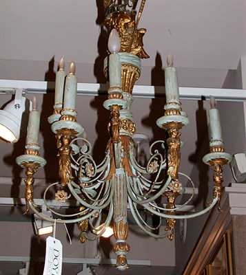 Lot 423 - Neoclassical Style Painted and Parcel Gilt...