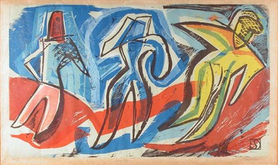 Lot 382 - Louis Shanker MEN RUNNING; SKATERS Color...