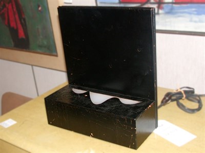 Lot 186A - Black Painted Wood Lamp