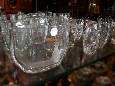 Lot 523 - Group of Scandinavian Glass Articles including...