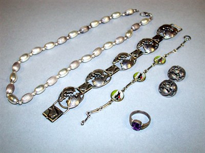Lot 16 - Group of Assorted Silver Jewelry Comprising a...