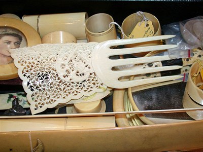 Lot 357 - Miscellaneous Group of Articles including Bone...