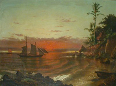 Lot 248 - Fortunato Ariolla 1827-1872 TWILIGHT IN THE...
