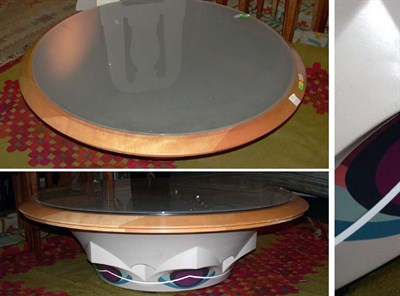 Lot 170 - Wood and Laminate Low Table Designed by Franco...