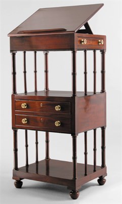 Lot 342 - Georgian Style Mahogany Etagere Bookstand