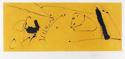 Lot 342 - Robert Motherwell YELLOW FLIGHT (B. 333)...