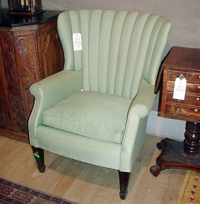 Lot 233 - Federal Style Mahogany Upholstered Barrel Back...