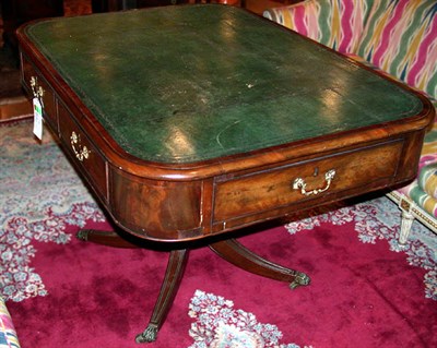 Lot 281 - Late Regency Leather Inset Mahogany Pedestal...
