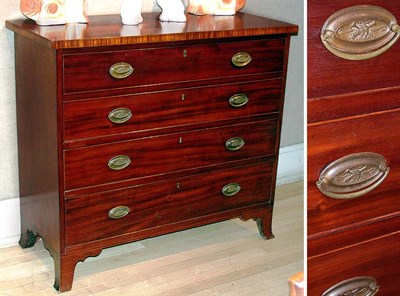 Lot 265 - Federal Inlaid Mahogany Chest of Drawers Early...