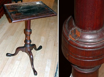 Lot 267 - Chippendale Mahogany Tripod Screen Mounted as...