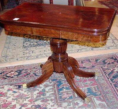 Lot 275 - Federal Mahogany Fold-Over Card Table...