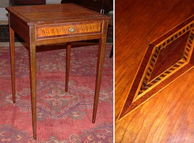 Lot 232 - Federal Inlaid Cherry One-Drawer Stand 19th...