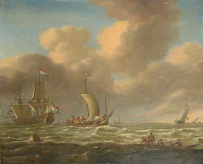 Lot 65 - Attributed to Jan Peeters SHIPPING OFF A DUTCH...