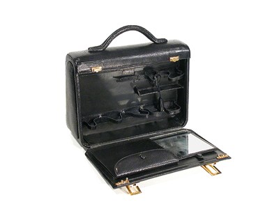 Lot 2248 - Lederer Black Lizard Traveling Bag