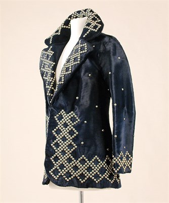 Lot 556 - Ben Kahn Rock 'n Roll Blue Ponyskin Jacket