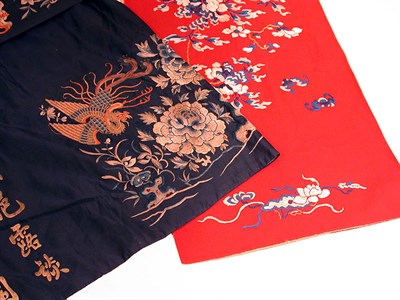 Lot 979 - Two Oriental Wedding Embroideries