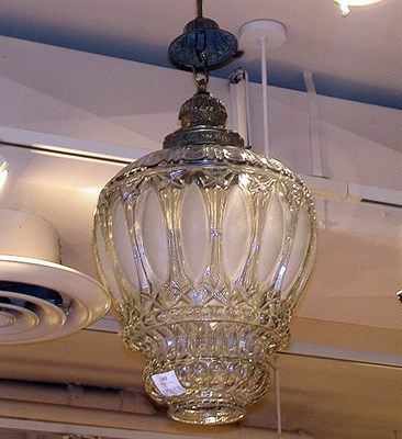 Lot 383 - Mercury Glass Hall Lantern