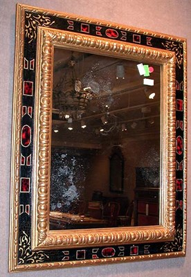 Lot 344 - Baroque Style Gilt and Painted Mirror