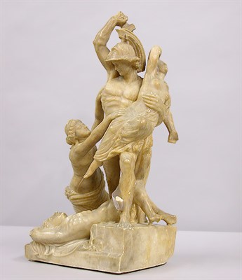 Lot 178 - Alabaster Figural Group Depicting the Rape of...