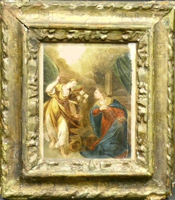 Lot 104 - Italian School 17th Century ANNUNCIATION...