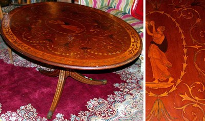 Lot 497 - Regency Mahogany Tilt-Top Breakfast Table With...