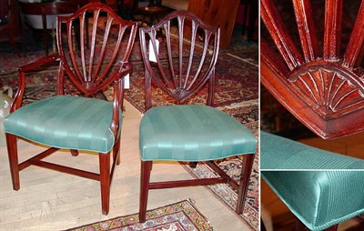 Lot 284 - Set of Eight Federal Style Mahogany Dining...