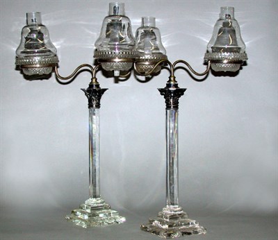 Lot 468 - Pair of Georgian Style Silver-Mounted Cut...