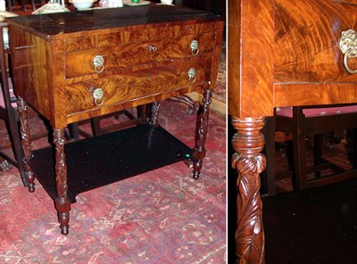 Lot 162 - Federal Mahogany Serving Table New York, circa...