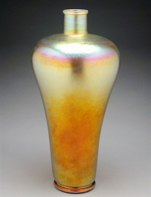 Lot 864 - Tiffany Favrile Glass Vase Of baluster form,...