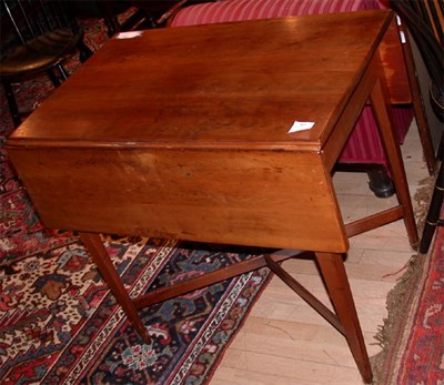 Lot 213 - Federal Cherry Pembroke Table Early 19th...