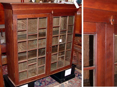 Lot 126 - Federal Cherry Cabinet The flared cornice...