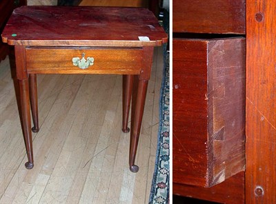 Lot 287 - Queen Anne Walnut Tea Table The rectangular...
