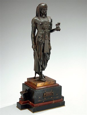 Lot 670 - Neoclassical Bronze Figure of King Menthoupis...