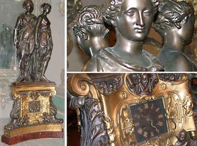 Lot 681 - Louis Philippe Gilt and Patinated-Bronze and...