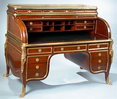 Lot 290 - Louis XV Style Gilt-Bronze Mounted Mahogany...
