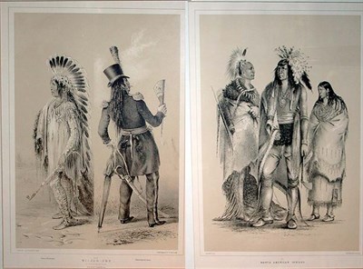 Lot 44 - After George Catlin NORTH AMERICAN INDIANS and...