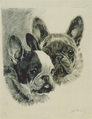Lot 95 - Kent Meyer Oberhardt [TWO FRENCH BULLDOGS]...