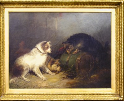 Lot 200 - George Armfield British, 1808-1893 TERRIERS...