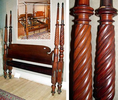 Lot 259 - Classical Mahogany Bed Mid 19th century With...