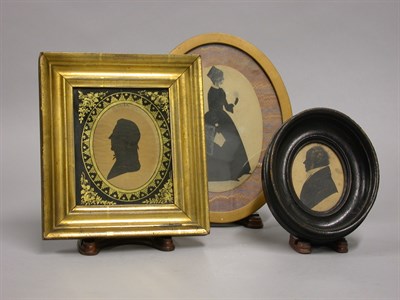 Lot 149 - Miscellaneous Group of Nine Framed Silhouettes...