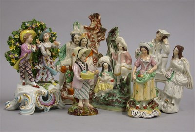 Lot 160 - Miscellaneous Group of Staffordshire Pottery...